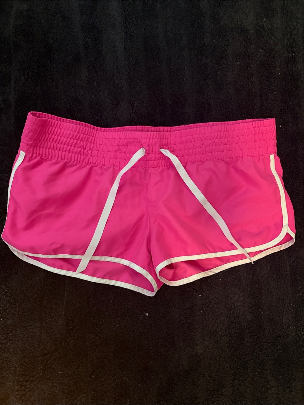Joe Boxer Hot Pink Athletic Shorts with White Trim